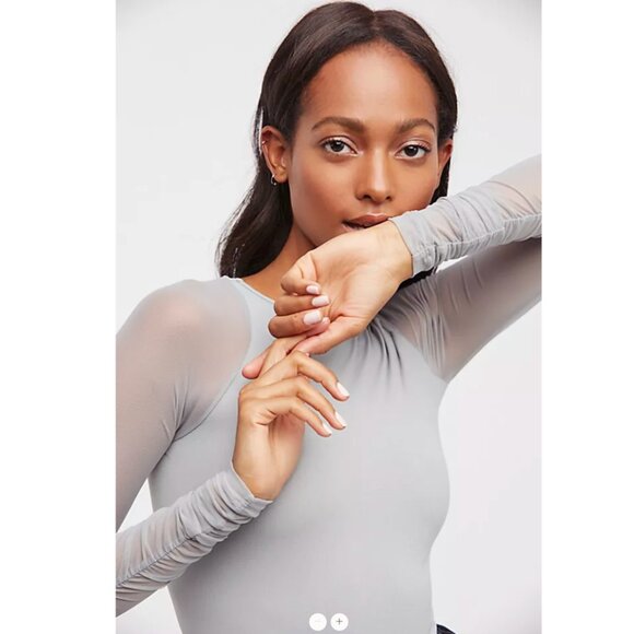 Free People Scrunch Sleeve Seamless Top - Picture 3 of 5